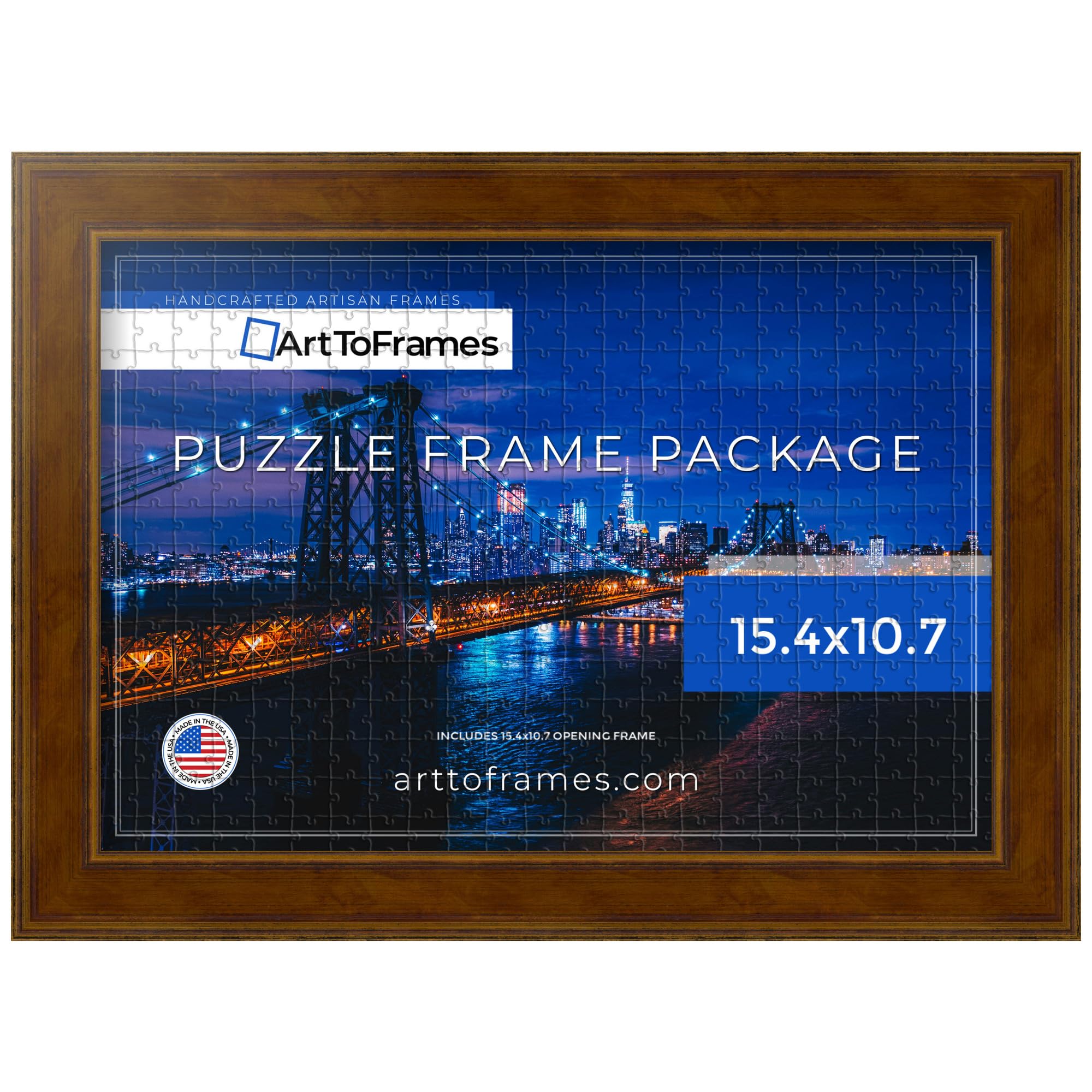 Amazon.com - ArtToFrames 15.4x10.7 INCH / 39x27 CM Brown Frame for